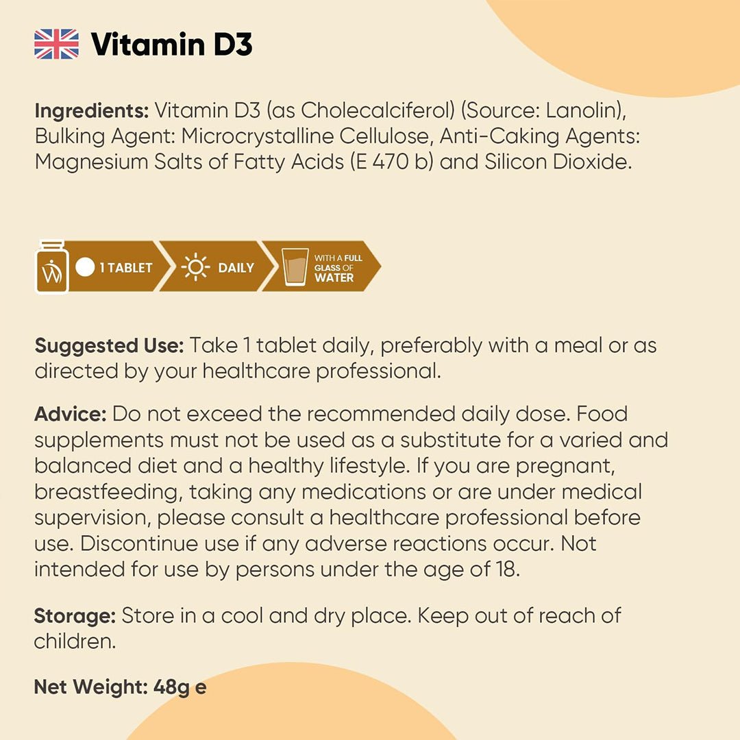 Weightworld Vitamina D3 2000UI - 400 Tablets