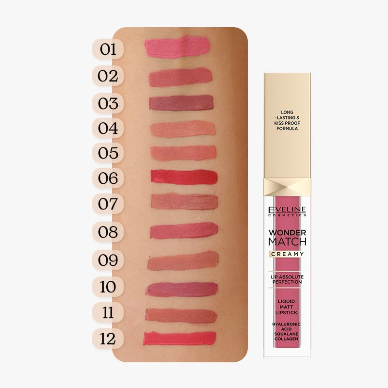 Eveline Cosmetics Wonder Match Liquid Matt Lipstick 05 SWEET NUDE