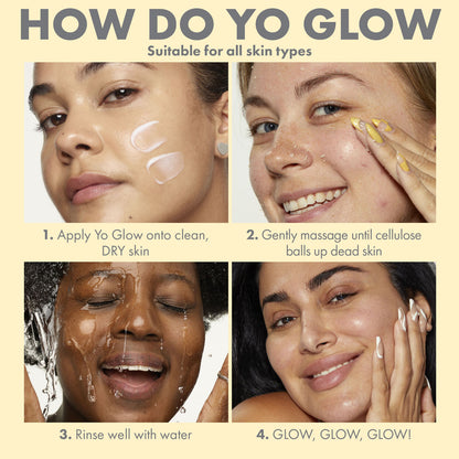 Yo Glow AHA & BHA Facial Enzyme Scrub