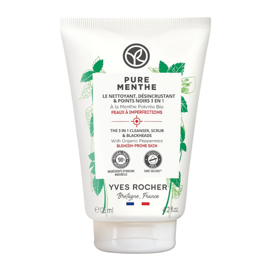 YVES ROCHER THE CLEANSER & SCRUB ANTI-BLACKHEAD 125ML