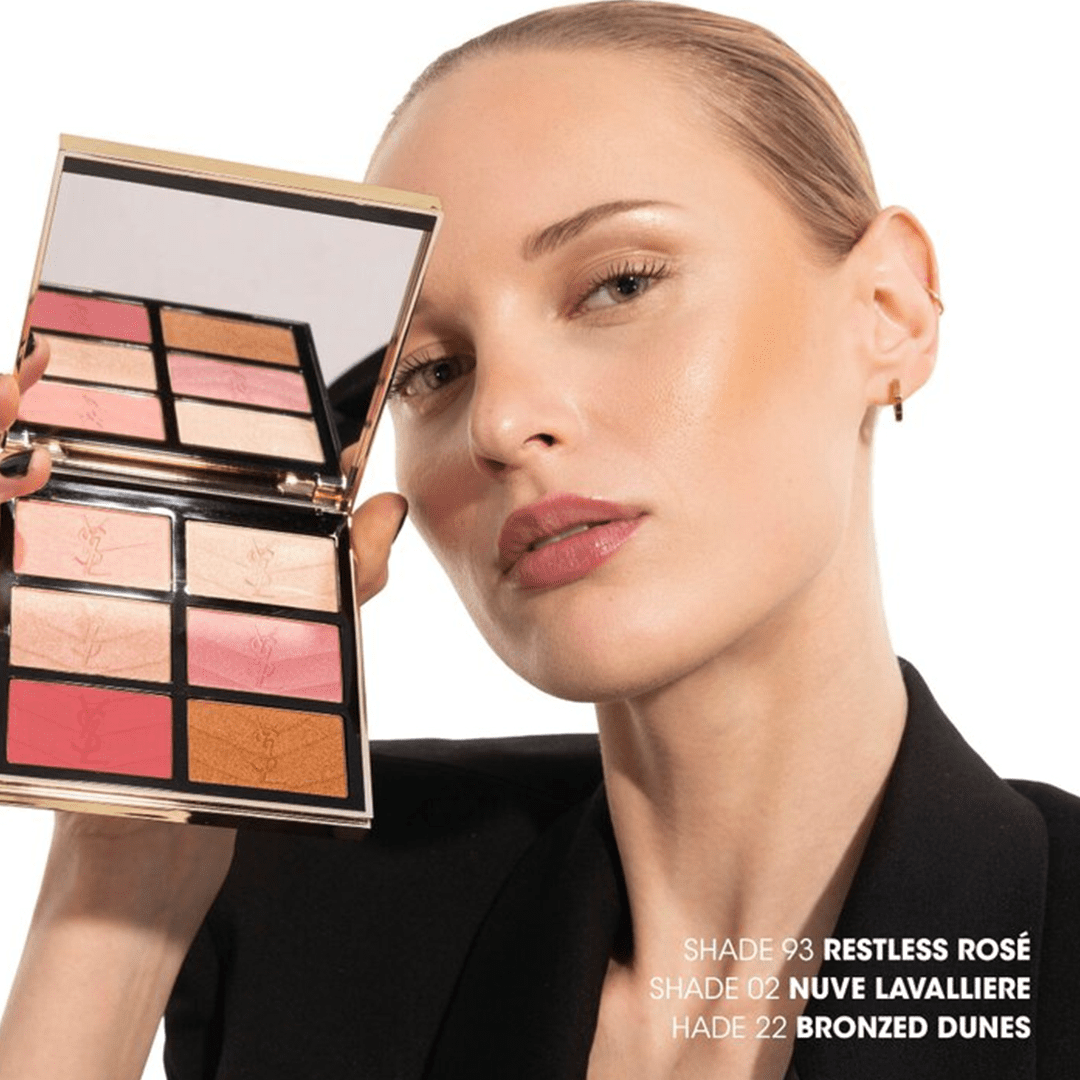 Yves Saint Laurent Golden Oasis Couture Face Palette – Blush & Highlighter