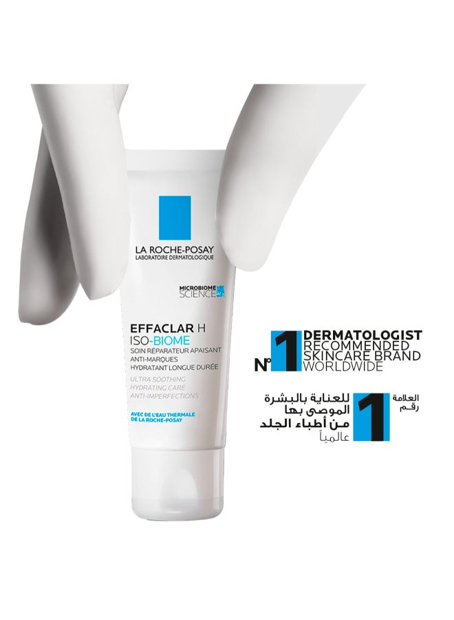 Effaclar H Isobiome Moisturizing Cream For Oily And Acne Prone Skin40Ml