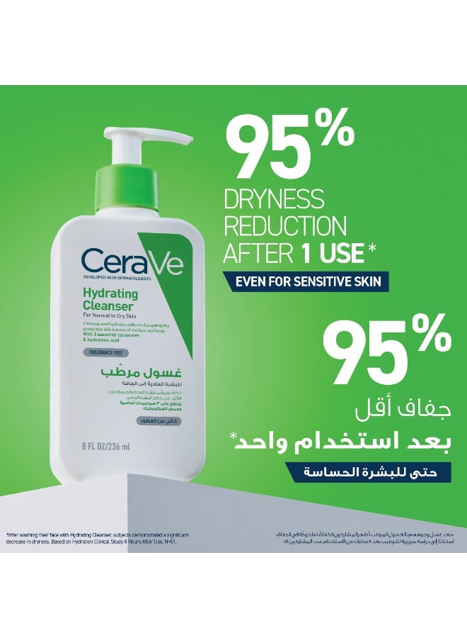 Hydrating Cleanser For Normal To Dry Skin With Hyaluronic Acid 236ml