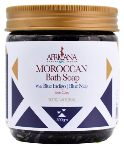 Moroccan bath soap  with indigo 300gm