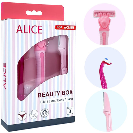 alice beauty box bikini line body face shavers