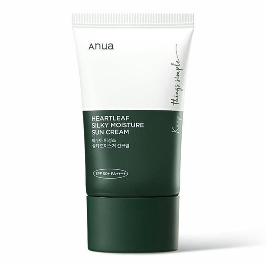 anua heartleaf silky moisture sun cream 50ml