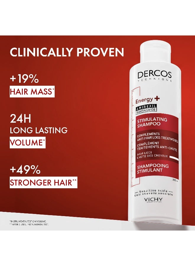 Dercos Energy + Stimulating and Anti Hair Loss Shampoo with Aminexil 200ml