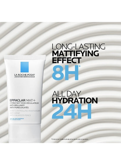 Effaclar Mat Mattifying Face Moisturizer; Face Moisturizing Cream Combating Shine & Reducing Pore Size For Acne-Prone Dry And Oily Skin 40ml