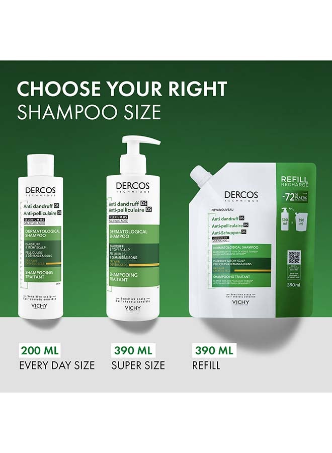Dercos Anti Dandruff Shampoo For Dry Hair 200ml
