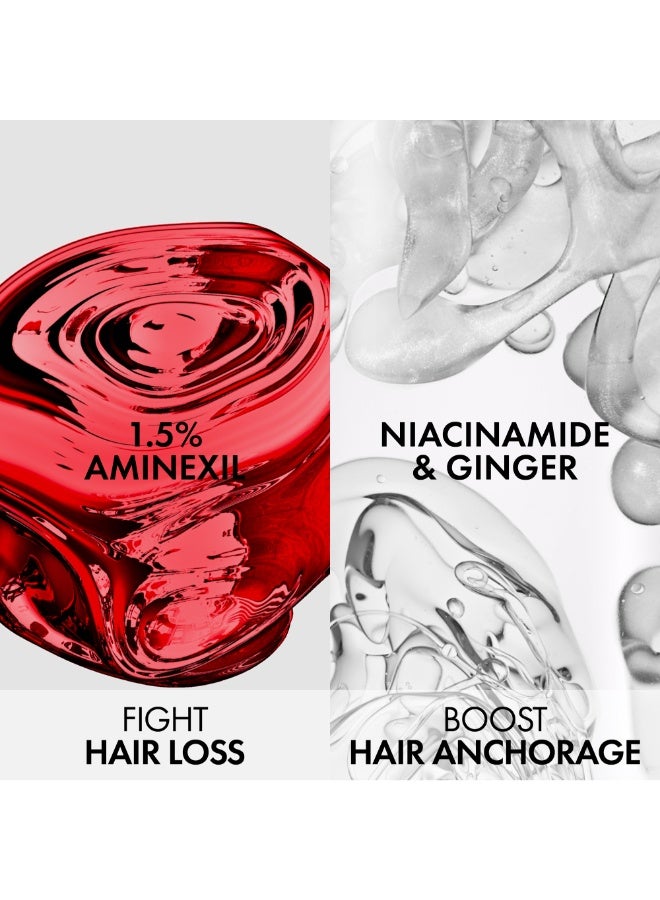 Dercos Clinical Regen Booster with Aminexil for Men & Women, 2-in-1 Hair Growth and Anti-Hair Loss Serum with Niacinamide 90ml