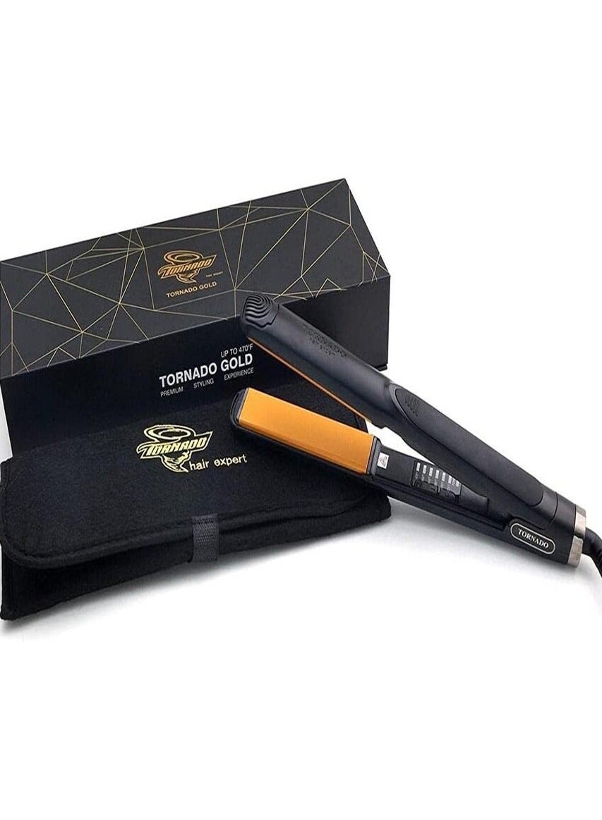 Gold-Professional 2 In 1 Ceramic Straightening