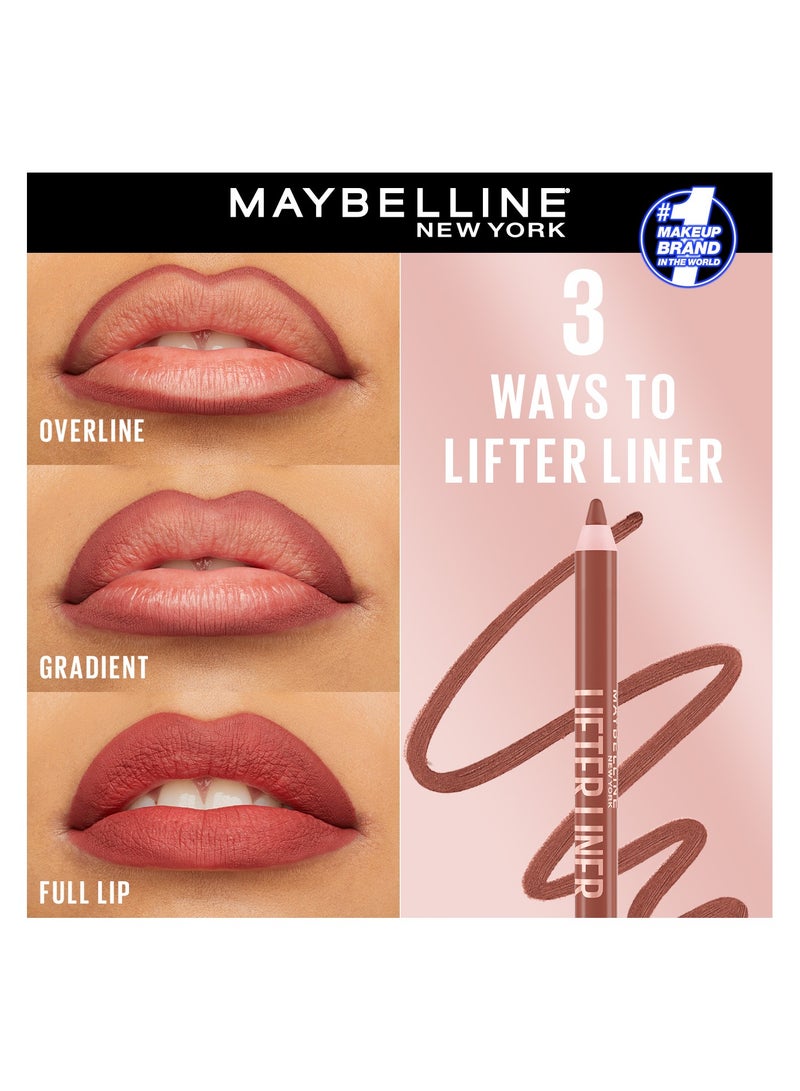 MAYBELLINE LIFTER LINER 04 OUT OF LINE - Lip Liner Makeup with Hyaluronic Acid