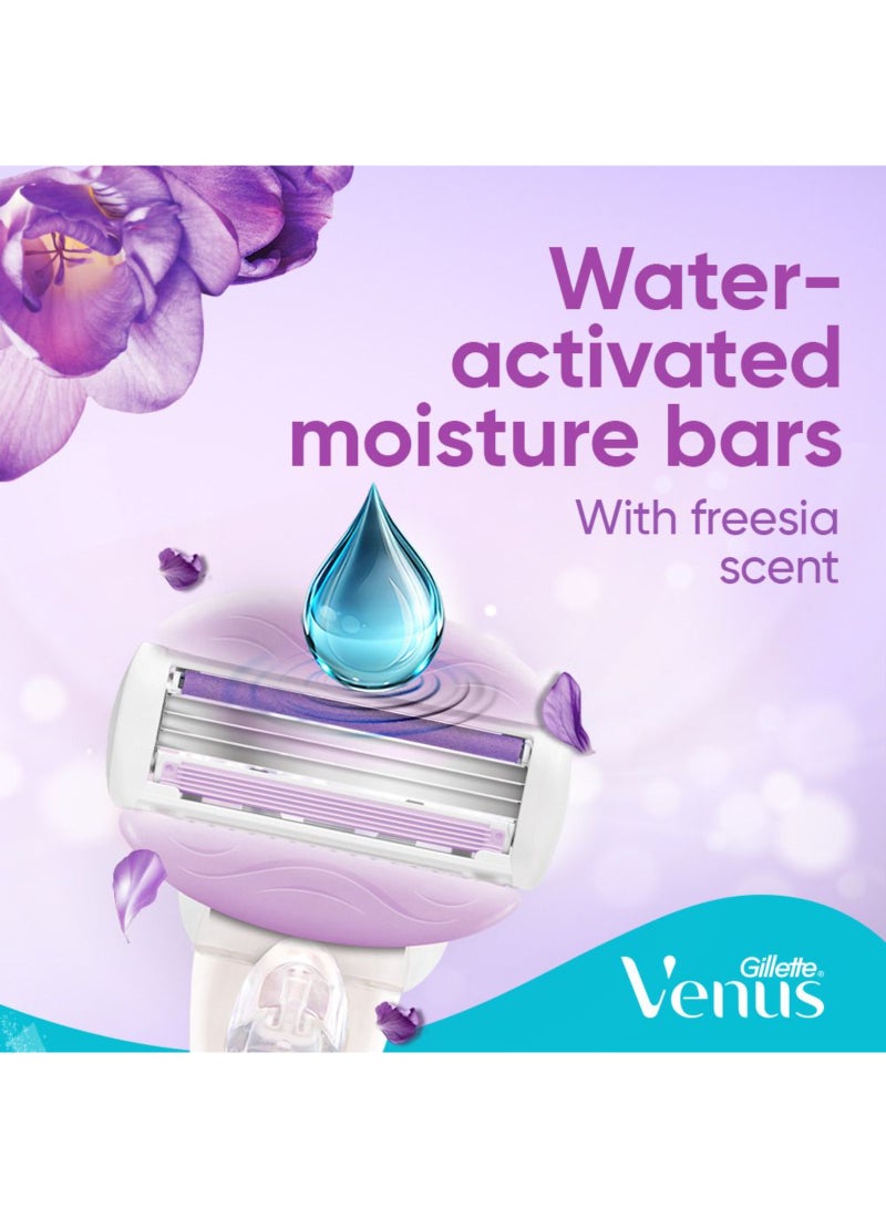 ComfortGlide SPA Breeze Woman's Refillable Razor: 1 Handle +2 Blade Refill Breeze