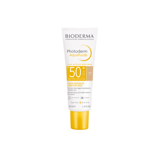 بيوديرما فوتوديرم ماكس أكوا فلويد بعامل حماية SPF50+ مع لون فاتح 40 مل