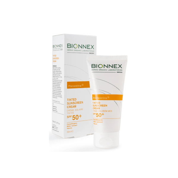 كريم واقي الشمس الملون Bionnex Preventiva بعامل حماية SPF50+ سعة 50 مل