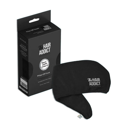 Frizz Off Towel (Black Waffle-Weave)