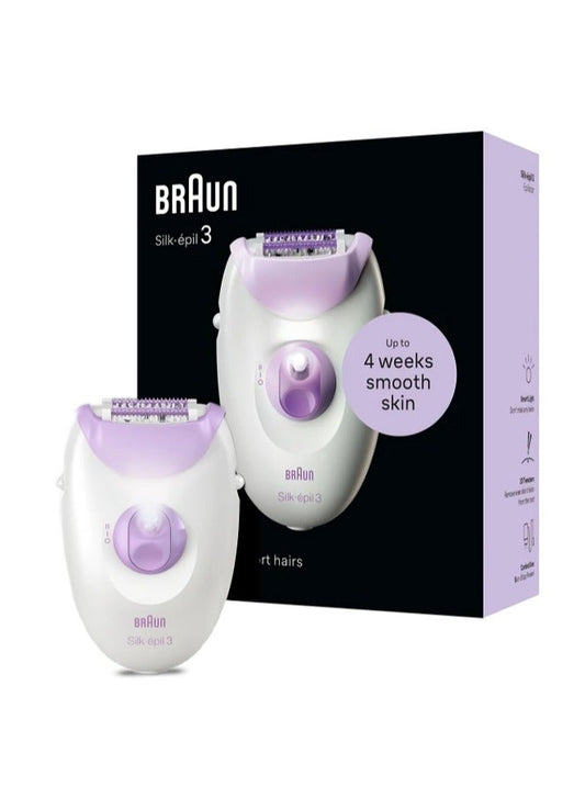 BRAUN Silk Epil3 SE3-000 Epilator White & Purple