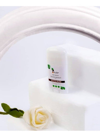 Raw African Raw Natural Deodorant Wax White Musk - 75 GM (Packaging may vary)