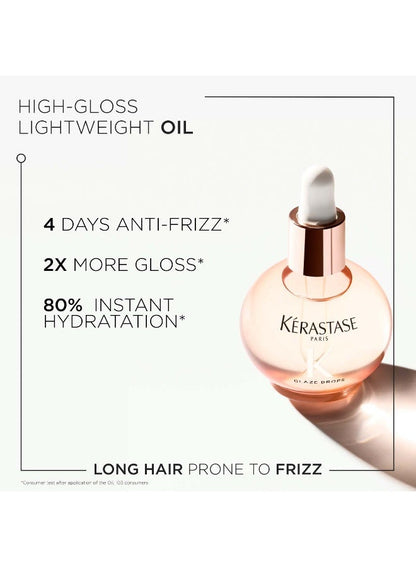 Gloss Absolu Glaze Drops Hair Oil with Wild Rose 45ml