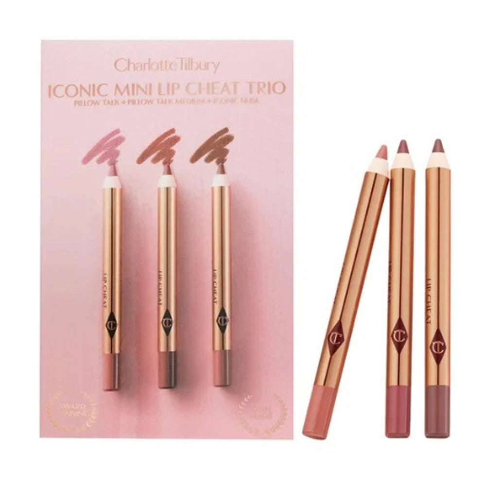charlotte tilbury iconic mini lipliner cheat trio
