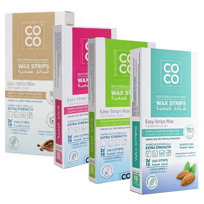 coco wax strips 10pcs