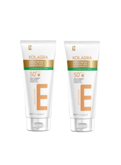 Kolagra Sunscreen Dry Touch Gel Cream Spf50+ (50ml +50 ml 1+1 packaging May Vary )
