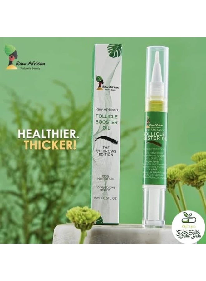 Raw African Eyebrows Follicle Booster Oil -15 Ml (Packaging may vary)