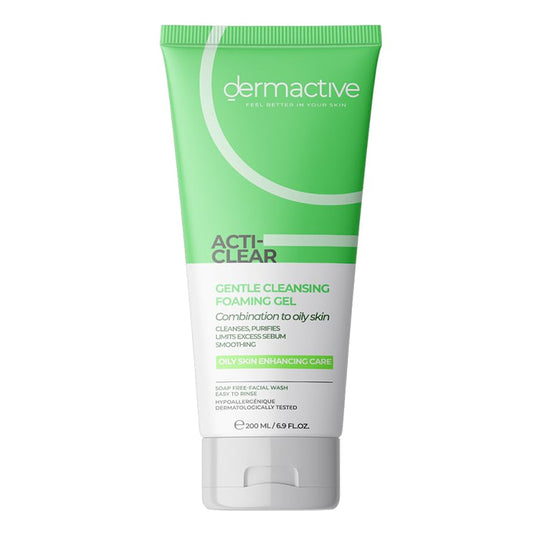 dermactive acti-clear gentle cleansing foaming gel 200ml