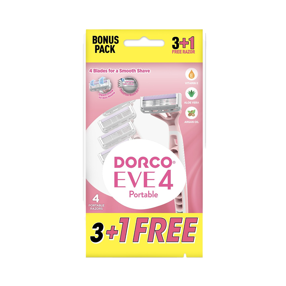 شفرات حلاقة للاستخدام مرة واحدة EVE 4 (3+1)