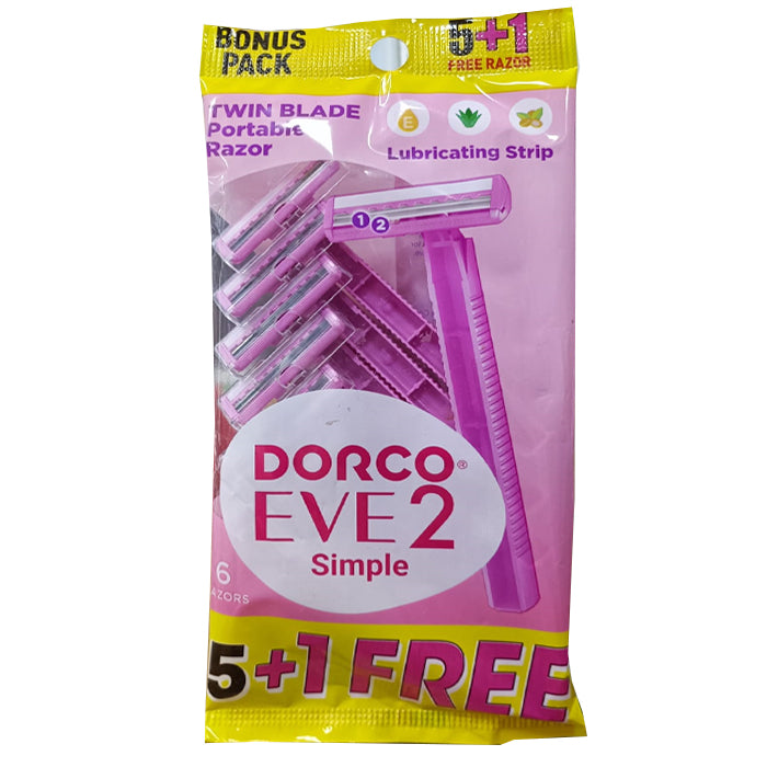 dorco shaver 6 pieces