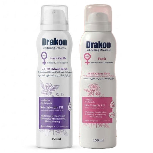 drakon 24hr odour block deodorant spray 150ml