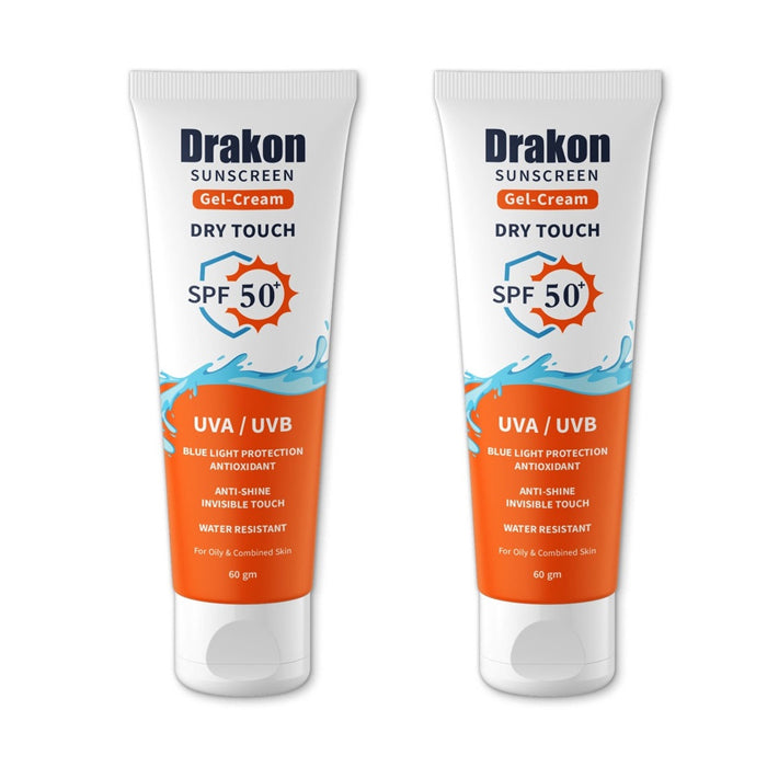 drakon sunscreen gel cream 60g 2 pieces offer