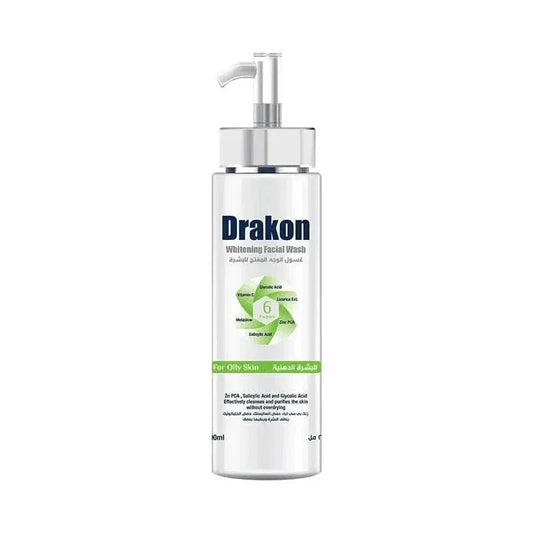 Drakon® Whitening Facial Cleanser For Oily & Combined Skin pump