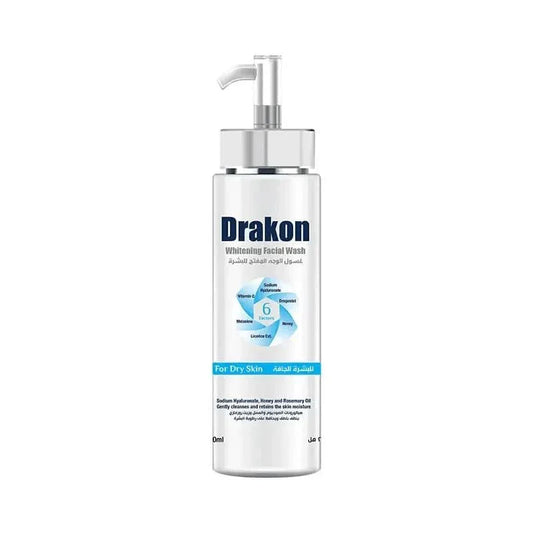Drakon® Whitening Facial Cleanser With Pump Dry Skin