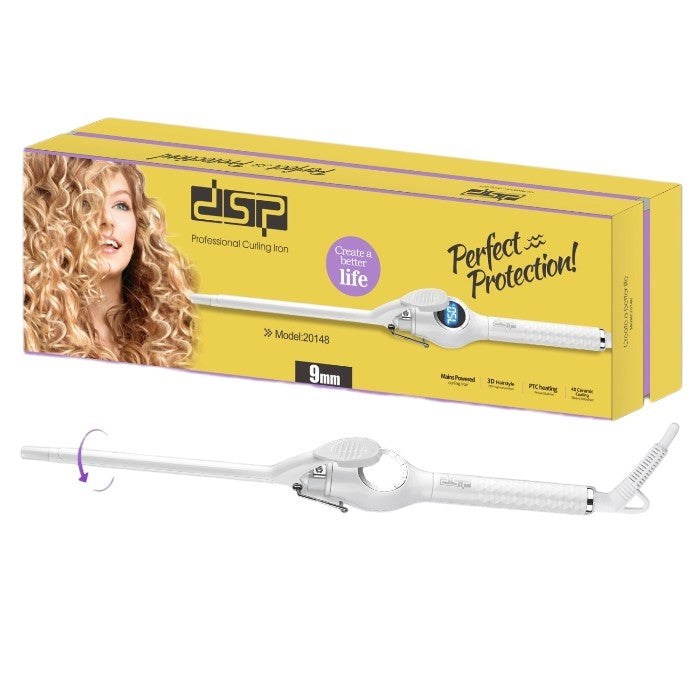 dsp professional curling iron 9mm model:20148