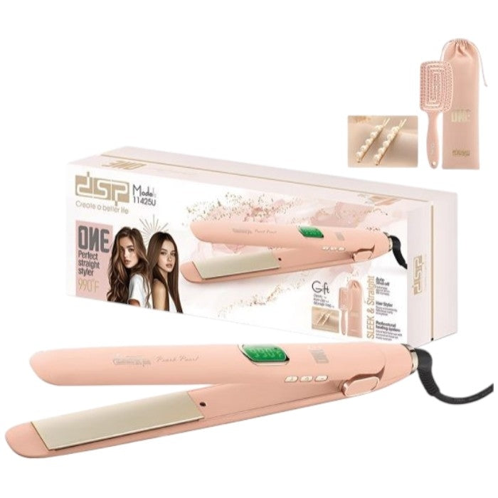 dsp sleek & straight hair straightener model:11425u
