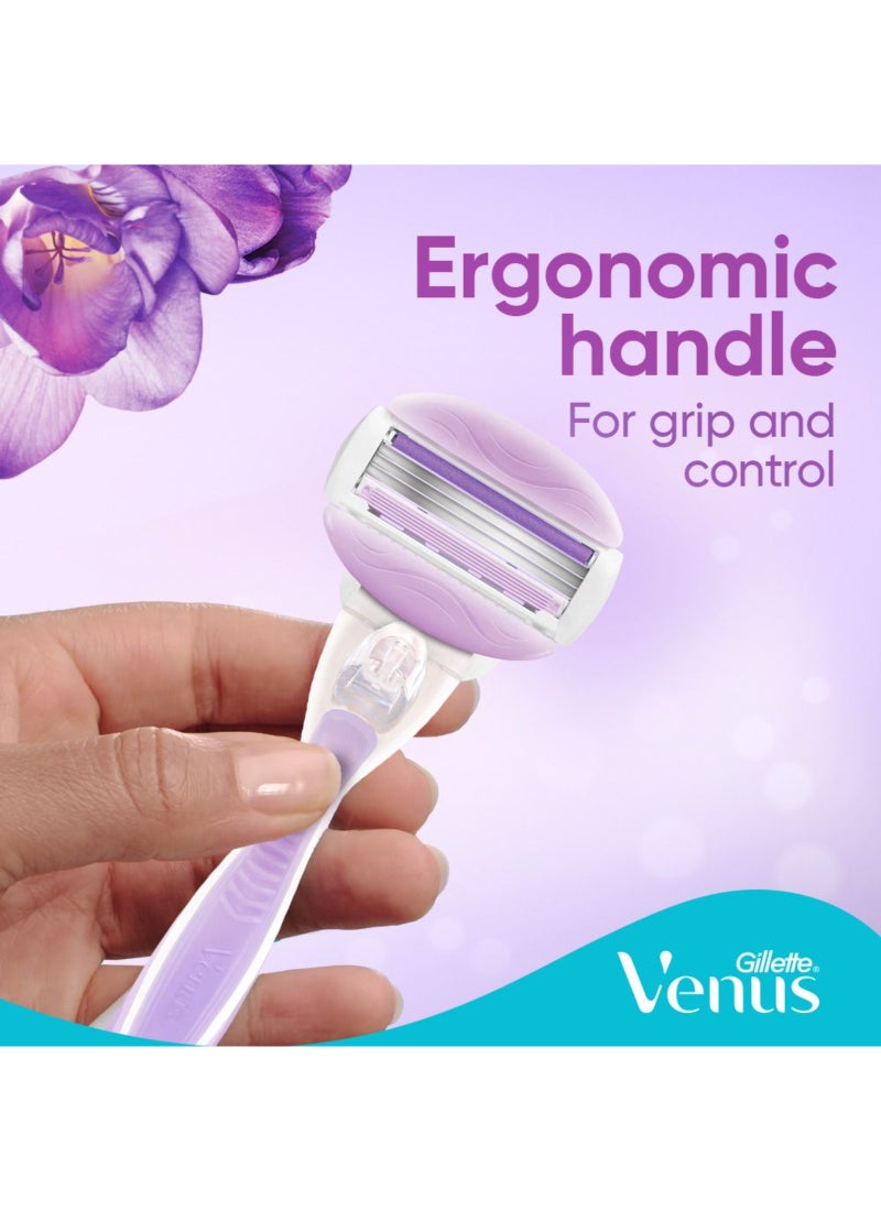 ComfortGlide SPA Breeze Woman's Refillable Razor: 1 Handle +2 Blade Refill Breeze