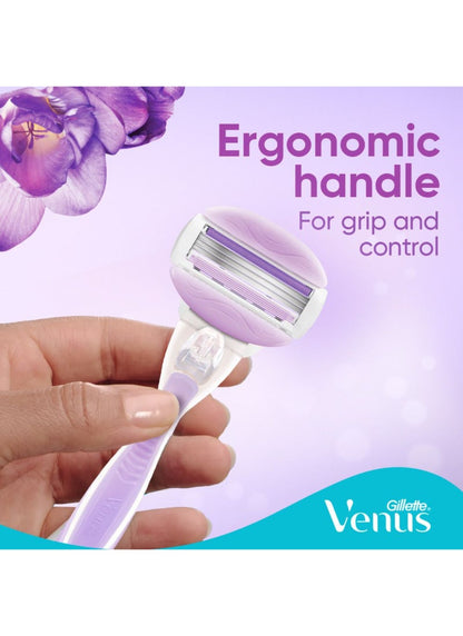 ComfortGlide SPA Breeze Woman's Refillable Razor: 1 Handle +2 Blade Refill Breeze