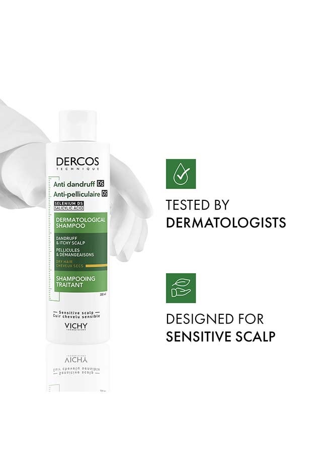 Dercos Anti Dandruff Shampoo For Dry Hair 200ml