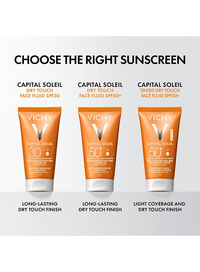 Capital Soleil Dry Touch Anti Shine Sunscreen for Combination to Oily Skin SPF50 50ml