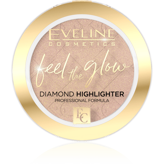 EVELINE COSMETICS FEEL THE GLOW DIAMOND HIGHLIGHTER 02 Beach Glow