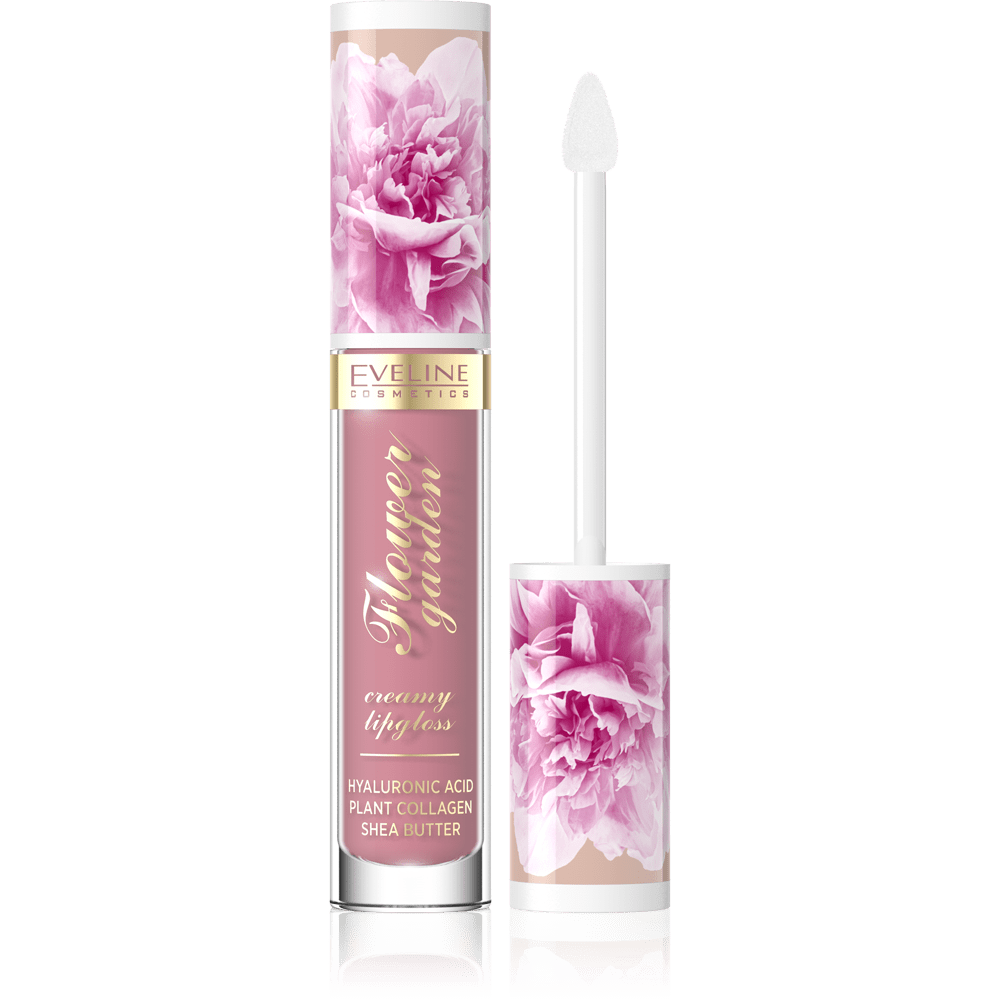 Eveline Cosmetics Flower Garden Creamy Lip Gloss 01 Delicate Rose