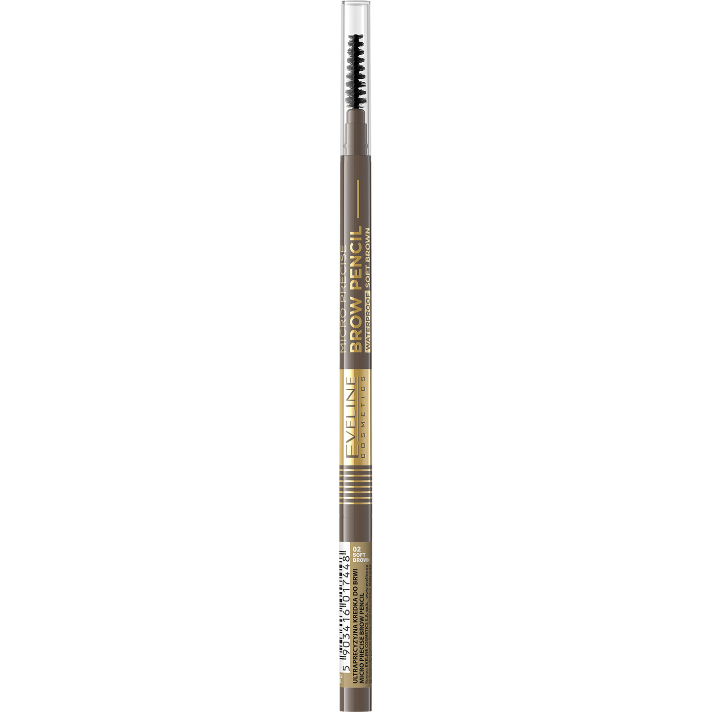 EVELINE COSMETICS MICRO PRECISE BROW PENCIL WATERPROOF - 02 Soft Brown