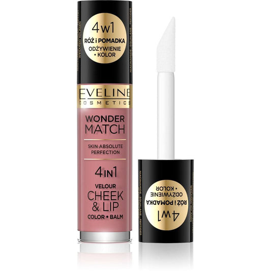 Eveline Cosmetics Wonder Match 4 IN 1 Velour Cheek & Lip 02