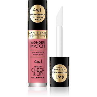 Eveline Cosmetics Wonder Match 4 IN 1 Velour Cheek & Lip 04