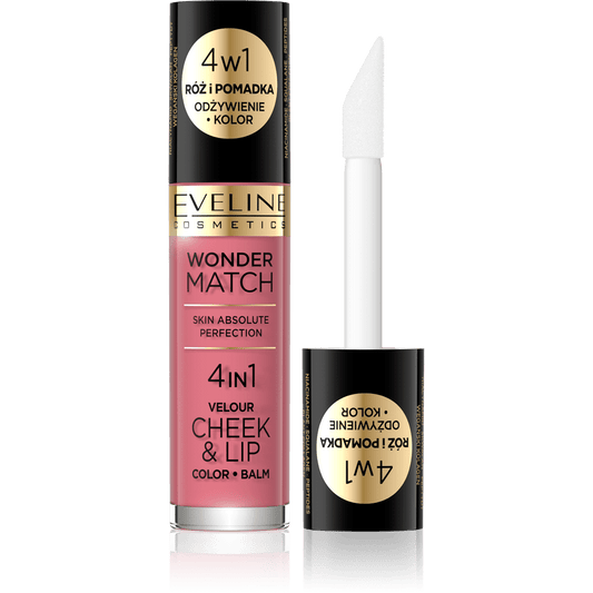 Eveline Cosmetics Wonder Match 4 IN 1 Velour Cheek & Lip 04