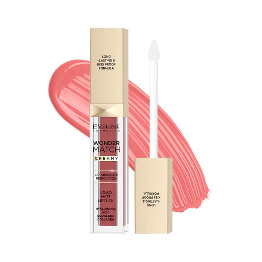 Eveline Cosmetics Wonder Match Liquid Matt Lipstick- 08 CASHMERE ROSE