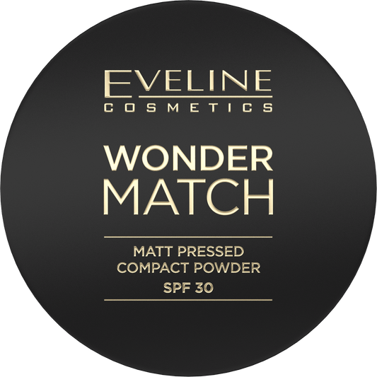 Eveline Cosmetics Wonder Match Matt Pressed Compact Powder SPF 30 02 Medium Beige