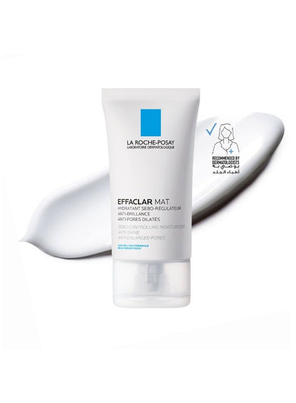 Effaclar Mat Mattifying Face Moisturizer; Face Moisturizing Cream Combating Shine & Reducing Pore Size For Acne-Prone Dry And Oily Skin 40ml