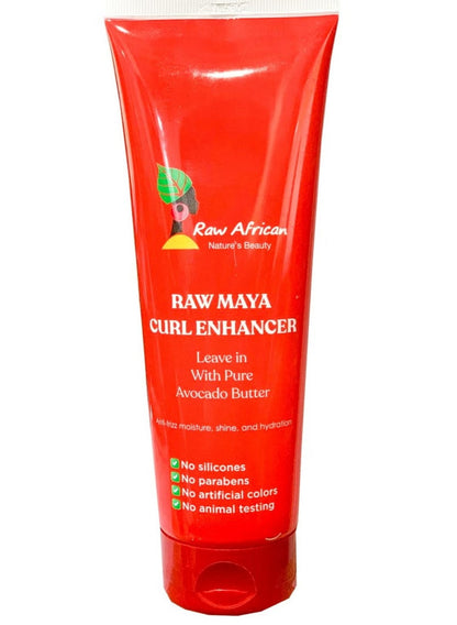 Raw African Maya Leave In And Curl Enhancer Red-250 gm (Packaging may vary)